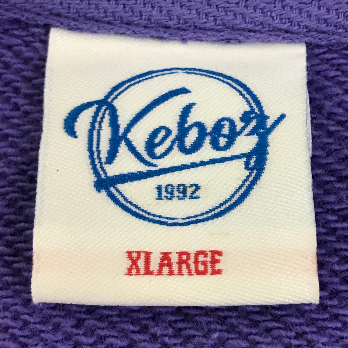 KEBOZ | ケボズ ハーフジップ スウェット パープル サイズ：XL【倉吉店】