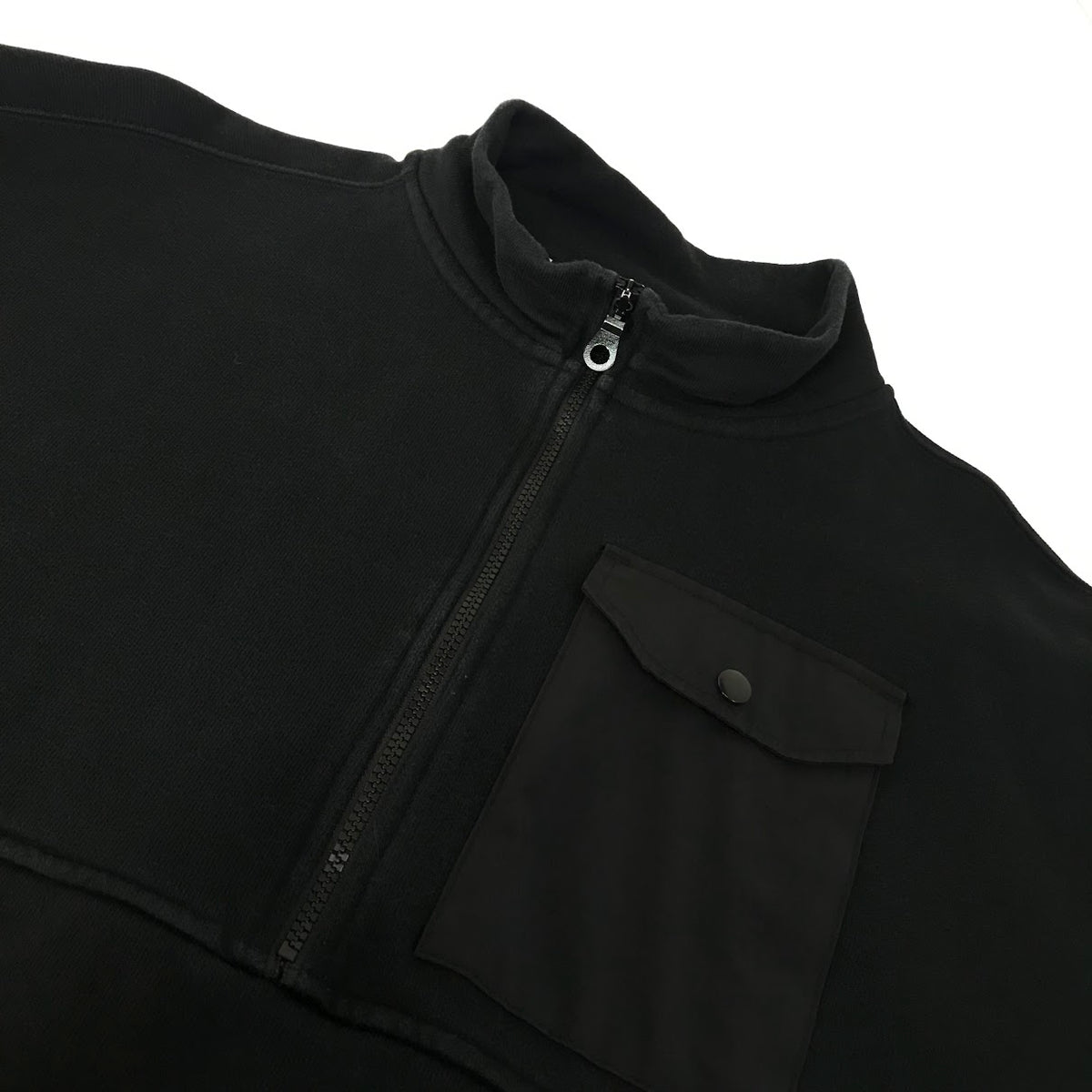 NEW ERA | ニューエラ BLACK LABEL　裏起毛 ハーフジップ スウェット スウェット ブラック サイズ：XL【倉吉店】