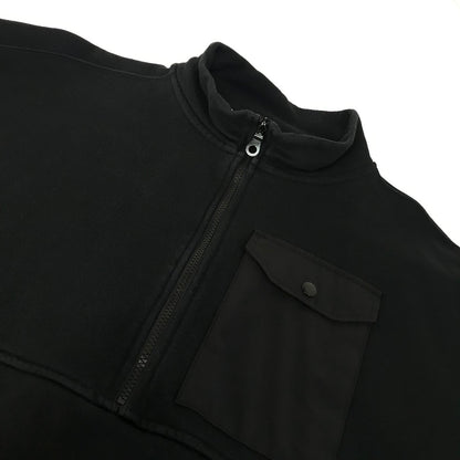 NEW ERA | ニューエラ BLACK LABEL　裏起毛 ハーフジップ スウェット スウェット ブラック サイズ：XL【倉吉店】
