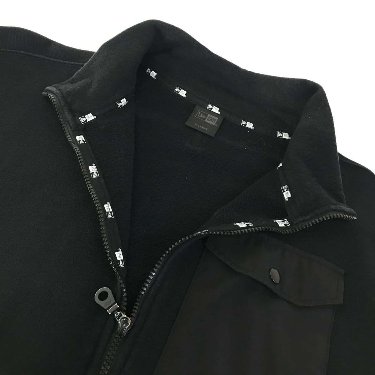 NEW ERA | ニューエラ BLACK LABEL　裏起毛 ハーフジップ スウェット スウェット ブラック サイズ：XL【倉吉店】