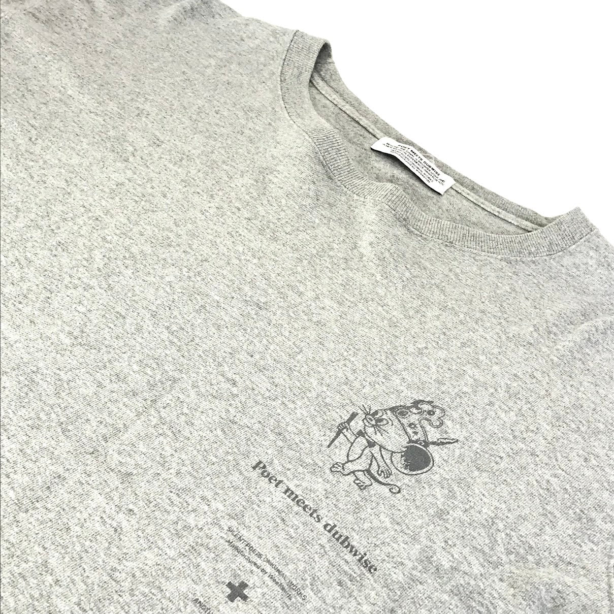 POET MEETS DUBWISE(ポエット・ミーツ・ダブワイズ) × ジェリーマルケス 長袖Ｔシャツ グレー サイズ：L【倉吉店】【代金引換不可・日時指定不可】【ポスト投函】