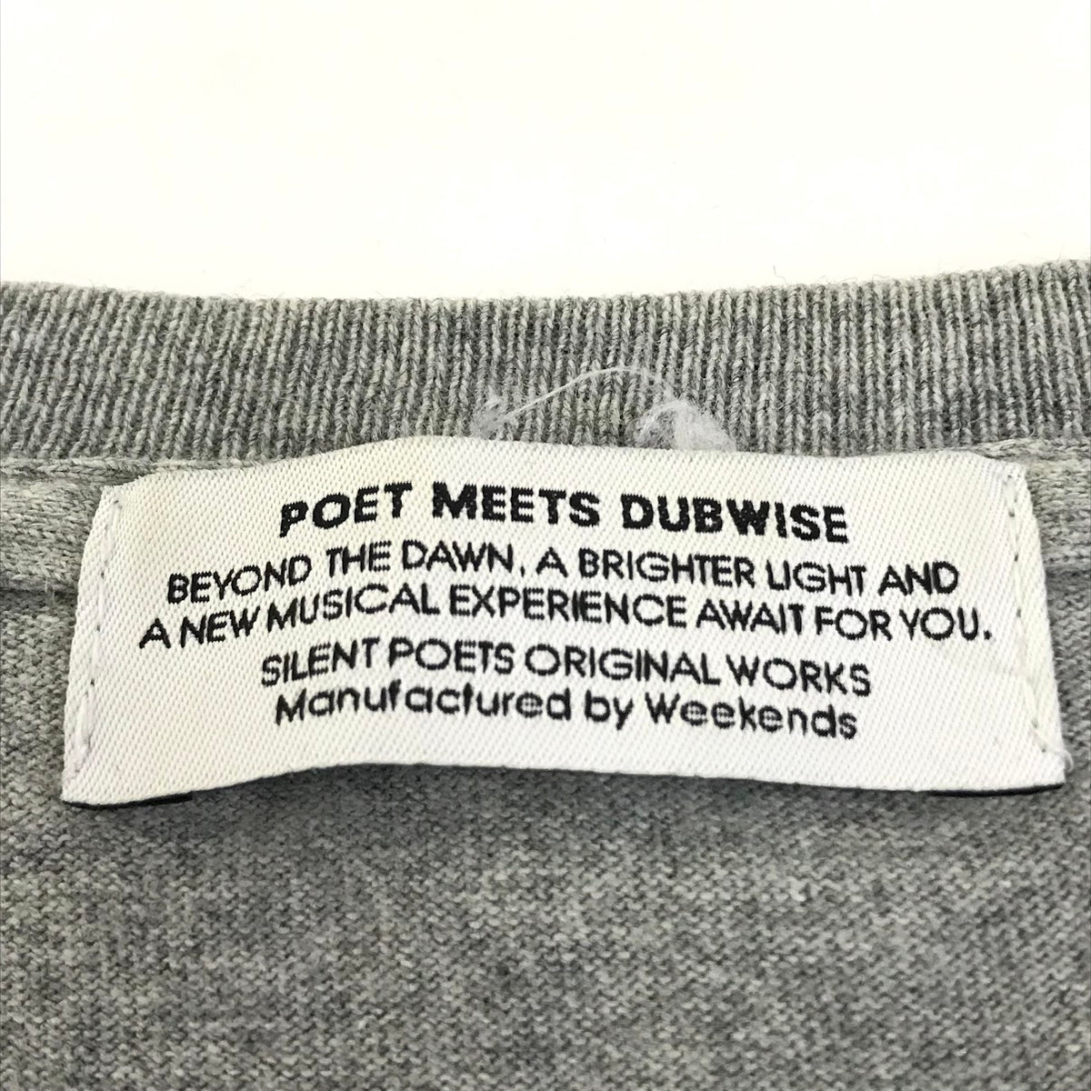 POET MEETS DUBWISE(ポエット・ミーツ・ダブワイズ) × ジェリーマルケス 長袖Ｔシャツ グレー サイズ：L【倉吉店】【代金引換不可・日時指定不可】【ポスト投函】
