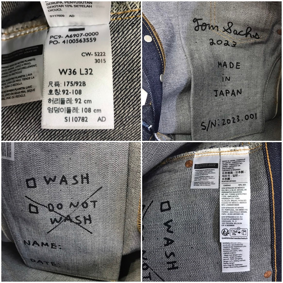 Levi's | リーバイス Tom Sachs(トム・サックス) 501XX デニムパンツ A6907-0000 インディゴ サイズ：36【倉吉店】