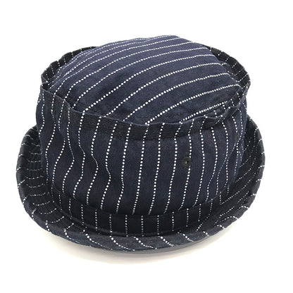 SUGAR CANE | シュガーケーン WABASH STRIPE PORKPIE HAT ハット SC02467 ネイビー【倉吉店】