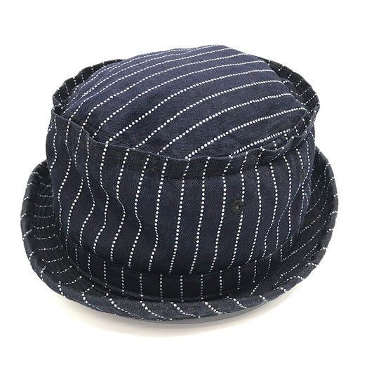 SUGAR CANE | シュガーケーン WABASH STRIPE PORKPIE HAT ハット SC02467 ネイビー【倉吉店】