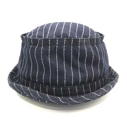 SUGAR CANE | シュガーケーン WABASH STRIPE PORKPIE HAT ハット SC02467 ネイビー【倉吉店】