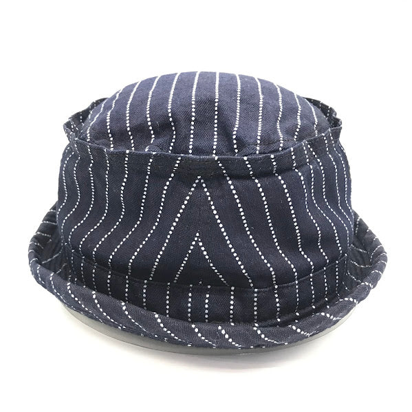SUGAR CANE | シュガーケーン WABASH STRIPE PORKPIE HAT ハット SC02467 ネイビー【倉吉店】