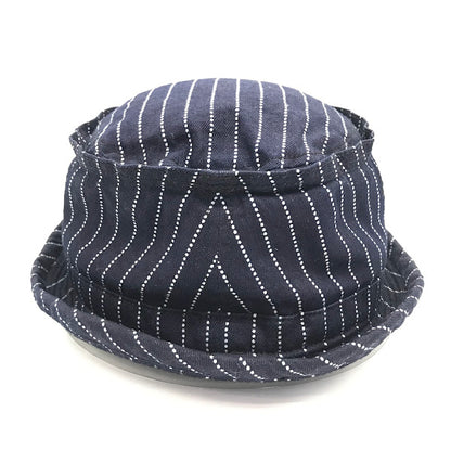 SUGAR CANE | シュガーケーン WABASH STRIPE PORKPIE HAT ハット SC02467 ネイビー【倉吉店】