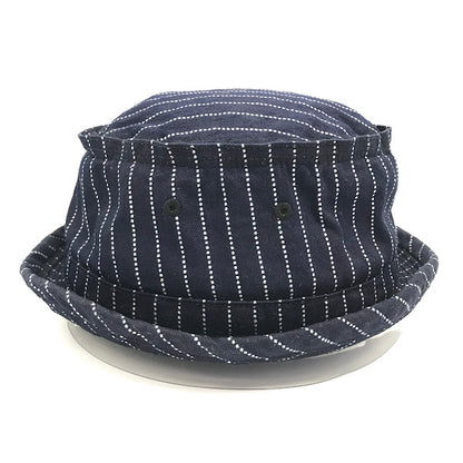 SUGAR CANE | シュガーケーン WABASH STRIPE PORKPIE HAT ハット SC02467 ネイビー【倉吉店】