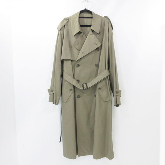 【中古】stein | シュタイン OVERSIZED TRENCH COAT トレンチコート 404-1 2022A/W ベージュ サイズ：M