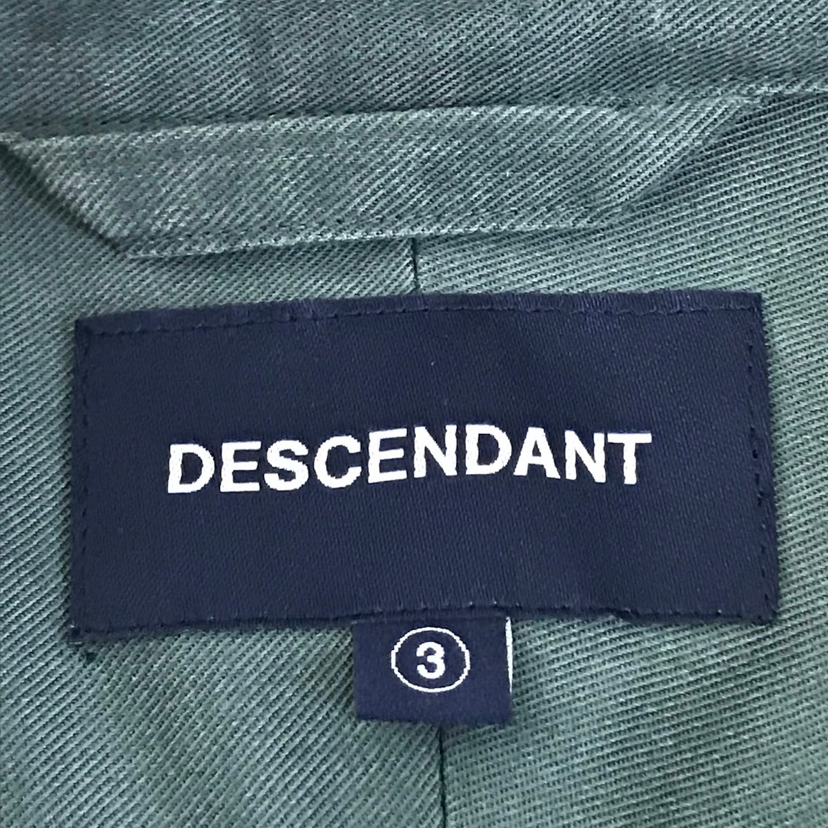 DESCENDANT | ディセンダント 半袖シャツ グリーン サイズ：3【倉吉店】