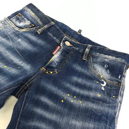 DSQUARED2 | ディースクエアード ペイント ダメージ加工 デニムパンツ S71LA0882 インディゴ サイズ：44【倉吉店】