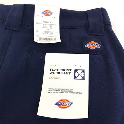 Dickies | ディッキーズ FLAT FRONT WORK PANT/LOOSE ワイドパンツ パンツ DK006222 ネイビー サイズ：28【倉吉店】