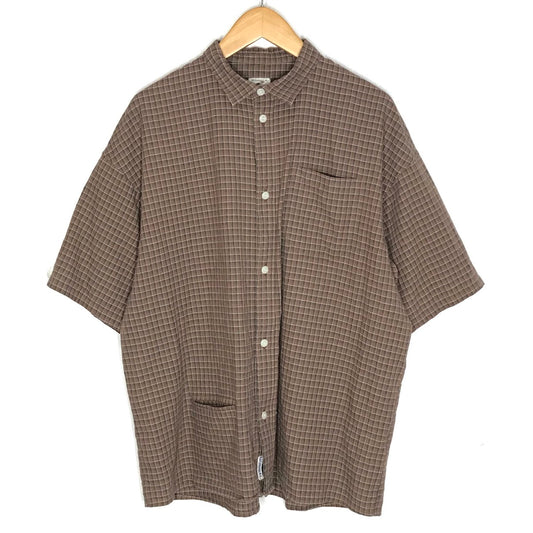 NOROLL | ノーロール Normal Panama S/S Shirt 半袖シャツ NR26-NORMAL ブラウン サイズ：L【倉吉店】