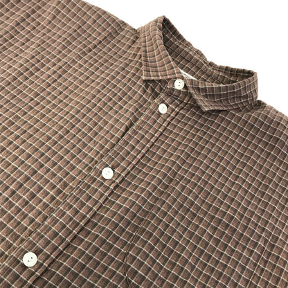 NOROLL | ノーロール Normal Panama S/S Shirt 半袖シャツ NR26-NORMAL ブラウン サイズ：L【倉吉店】
