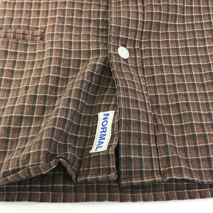 NOROLL | ノーロール Normal Panama S/S Shirt 半袖シャツ NR26-NORMAL ブラウン サイズ：L【倉吉店】