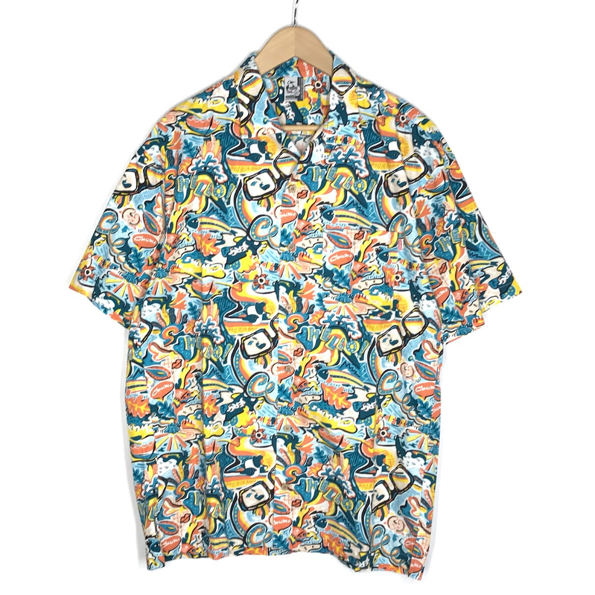 CHUMS | チャムス Chumloha Shirt 半袖シャツ CH02-1105 総柄 サイズ：XL【倉吉店】【代金引換不可・日時指定不可】【ポスト投函】