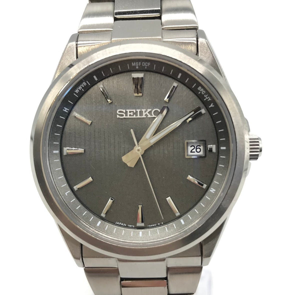 SEIKO | セイコー スピリット アナログソーラー 腕時計 7B72-0AK0 シルバー【倉吉店】