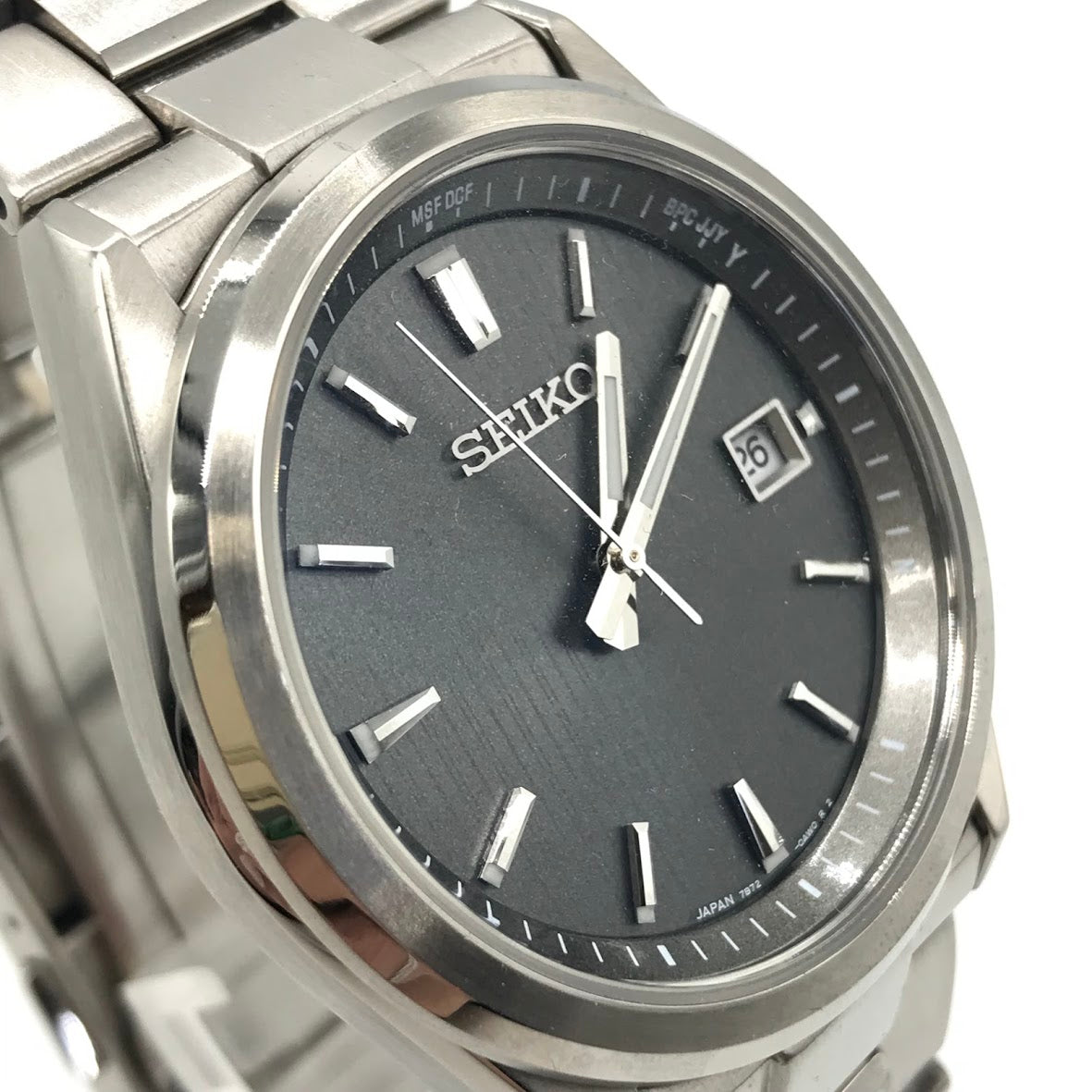 SEIKO | セイコー スピリット アナログソーラー 腕時計 7B72-0AK0 シルバー【倉吉店】