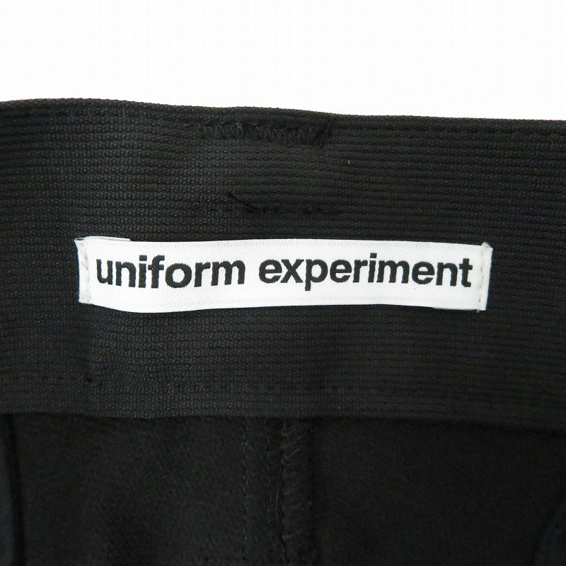 uniform experiment | ユニフォームエクスペリメント HIGH STRETCH PIQUE LONG PANTS パンツ UE-250018 ブラック サイズ：1【瀬戸大橋店】