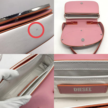 DIESEL | ディーゼル 1DR カウレザーショルダーバッグ ショルダーバッグ X08396 ピンク【倉吉店】