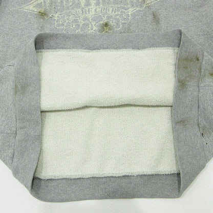 JUN NAKAYAMA | ジュンナカヤマ USED加工ロゴプリント長袖パーカー ダメージ加工 ペイント加工 パーカー JN-FW24-016 グレー サイズ：M【三重本店】