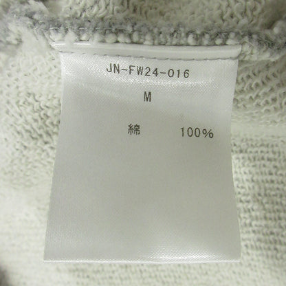 JUN NAKAYAMA | ジュンナカヤマ USED加工ロゴプリント長袖パーカー ダメージ加工 ペイント加工 パーカー JN-FW24-016 グレー サイズ：M【三重本店】
