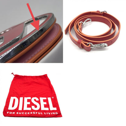 DIESEL | ディーゼル 1DR カウレザーショルダーバッグ ショルダーバッグ X08396 ピンク【倉吉店】