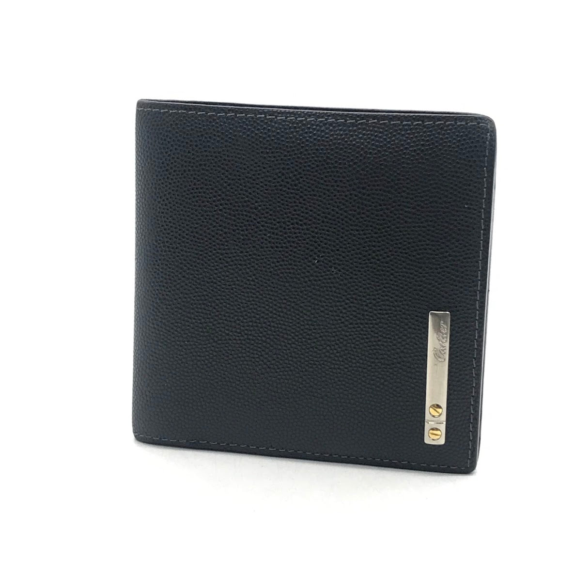 CARTIER | カルティエ サントス 二つ折り財布 ブラック【倉吉店】