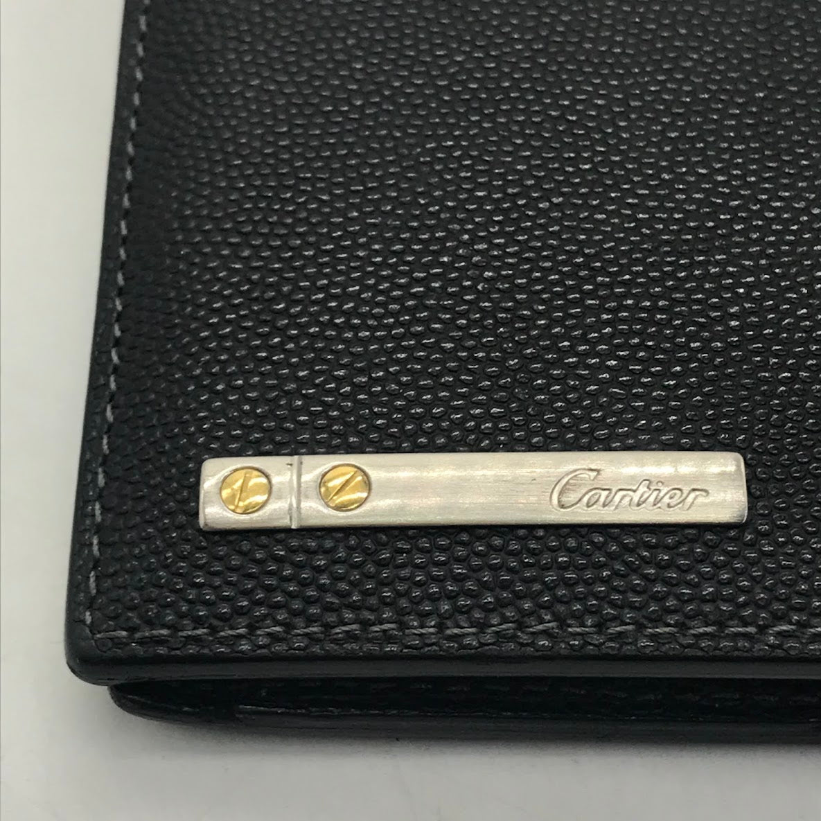 CARTIER | カルティエ サントス 二つ折り財布 ブラック【倉吉店】