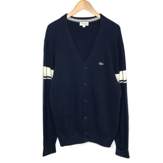 LACOSTE | ラコステ L/S Heritage France Milano Crew Neck Sweater ｻｲｽﾞ:US/M カーディガン AH4562 ネイビー【倉吉店】