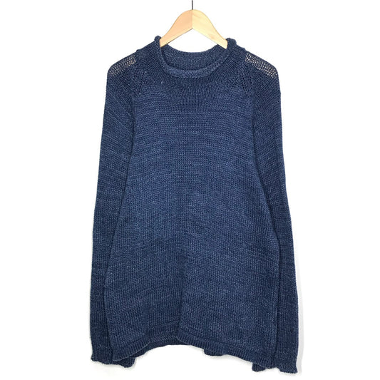 BLUEST OVERALLS｜ザ ブルーエスト オーバーオール　ROLL’N KNIT モックネックコットンニット ニット TBO-0036 ネイビー サイズ：XL【倉吉店】