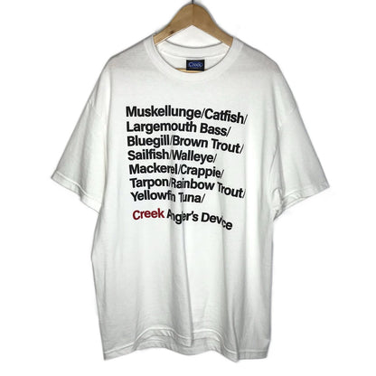 Creek Angler's Device | クリークアングラーズデバイス Fleld Guide Tee 半袖Ｔシャツ ホワイト サイズ：XL【倉吉店】【代金引換不可・日時指定不可】【ポスト投函】