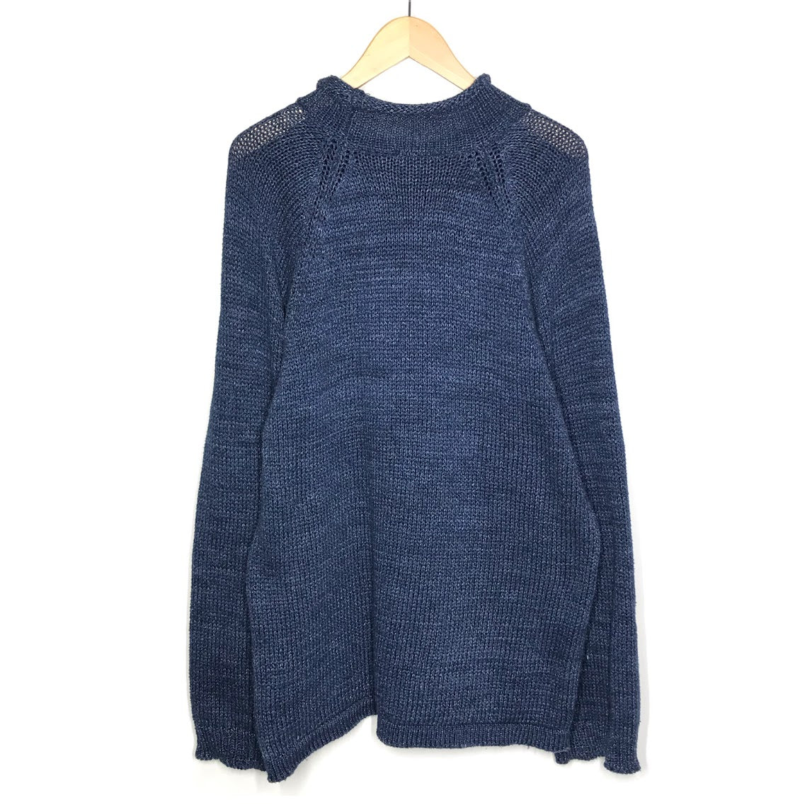 BLUEST OVERALLS｜ザ ブルーエスト オーバーオール　ROLL’N KNIT モックネックコットンニット ニット TBO-0036 ネイビー サイズ：XL【倉吉店】