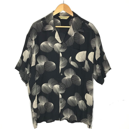 schott | ショット 25SS RAYON SHIRT SHELL 総柄 半袖シャツ 782-5123015 ブラック サイズ：XXL【倉吉店】