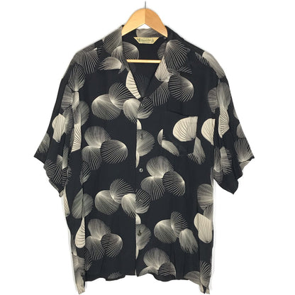 schott | ショット 25SS RAYON SHIRT SHELL 総柄 半袖シャツ 782-5123015 ブラック サイズ：XXL【倉吉店】
