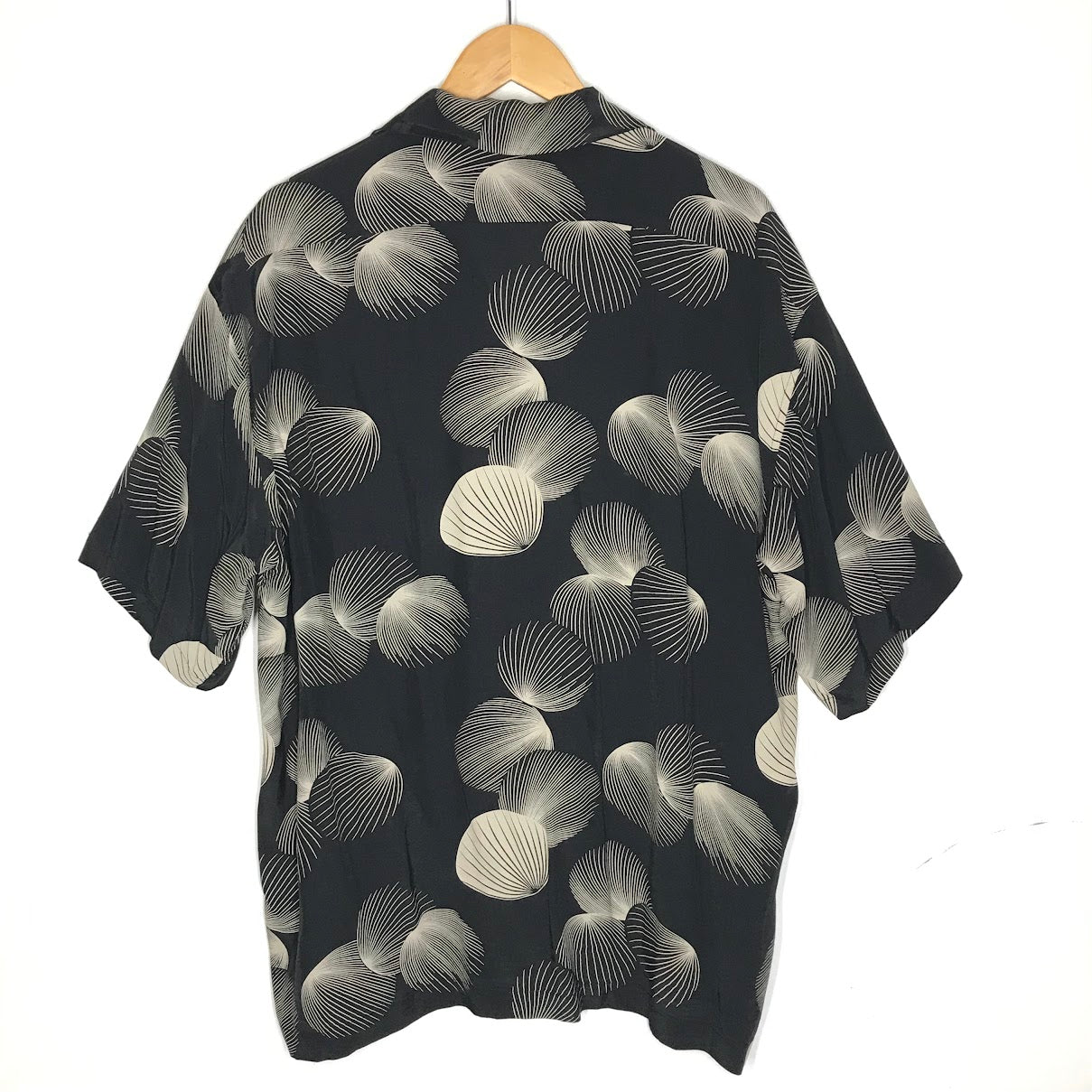 schott | ショット 25SS RAYON SHIRT SHELL 総柄 半袖シャツ 782-5123015 ブラック サイズ：XXL【倉吉店】