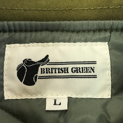 BRITISH GREEN｜ブリティッシュグリーン フライトジャケット ミリタリージャケット カーキ サイズ：L【倉吉店】