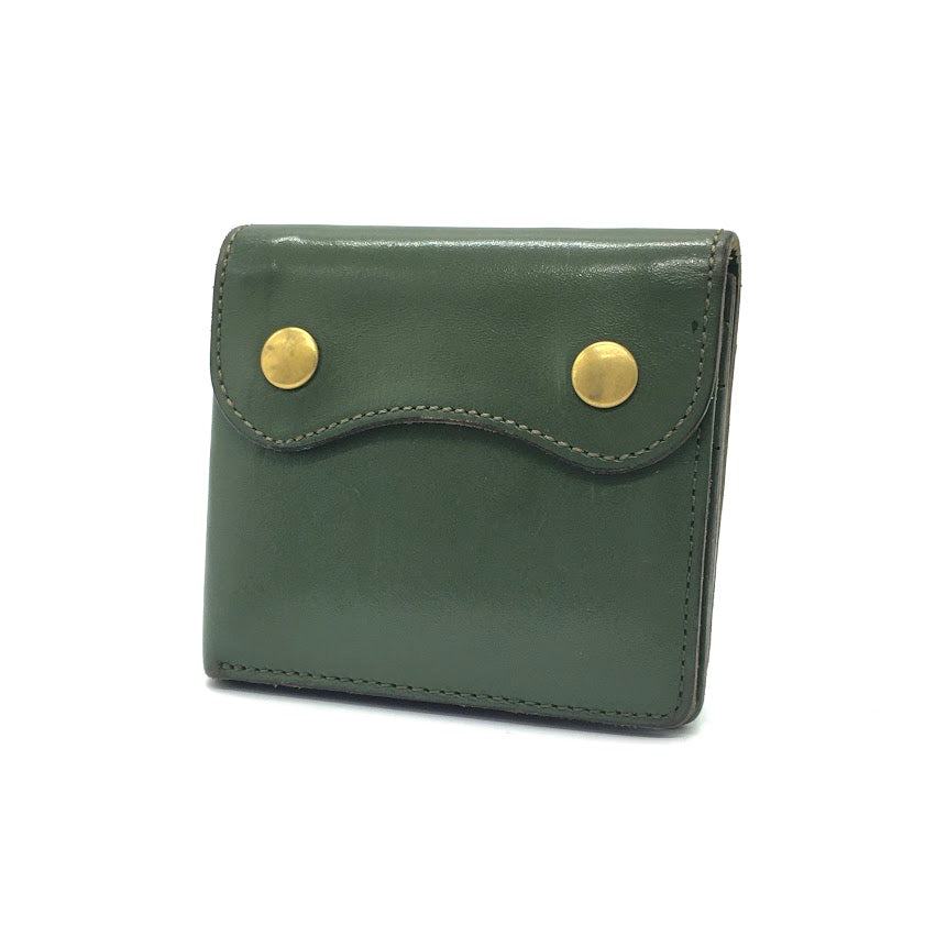 Jamale | ジャマレ　レザー 二つ折り財布 グリーン【倉吉店】