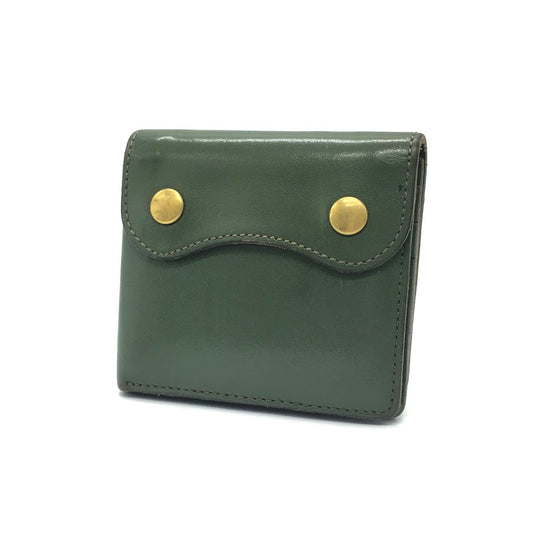 Jamale | ジャマレ　レザー 二つ折り財布 グリーン【倉吉店】