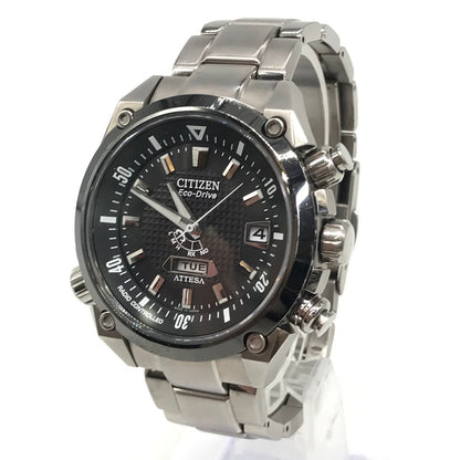 CITIZEN | シチズン ECO-DRIVE/ATTESA アナログ電波ソーラー 腕時計 H106-T013414 シルバー【倉吉店】