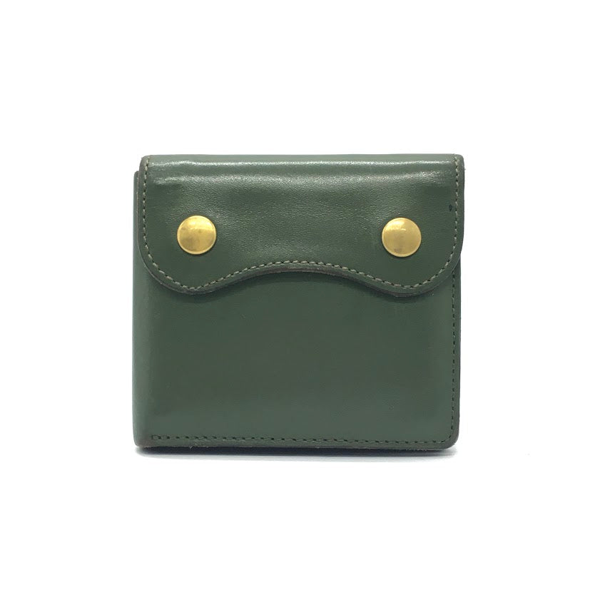 Jamale | ジャマレ　レザー 二つ折り財布 グリーン【倉吉店】