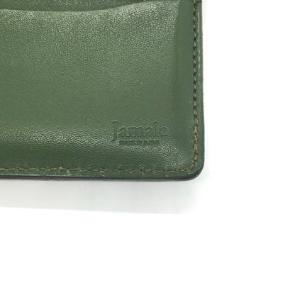 Jamale | ジャマレ　レザー 二つ折り財布 グリーン【倉吉店】