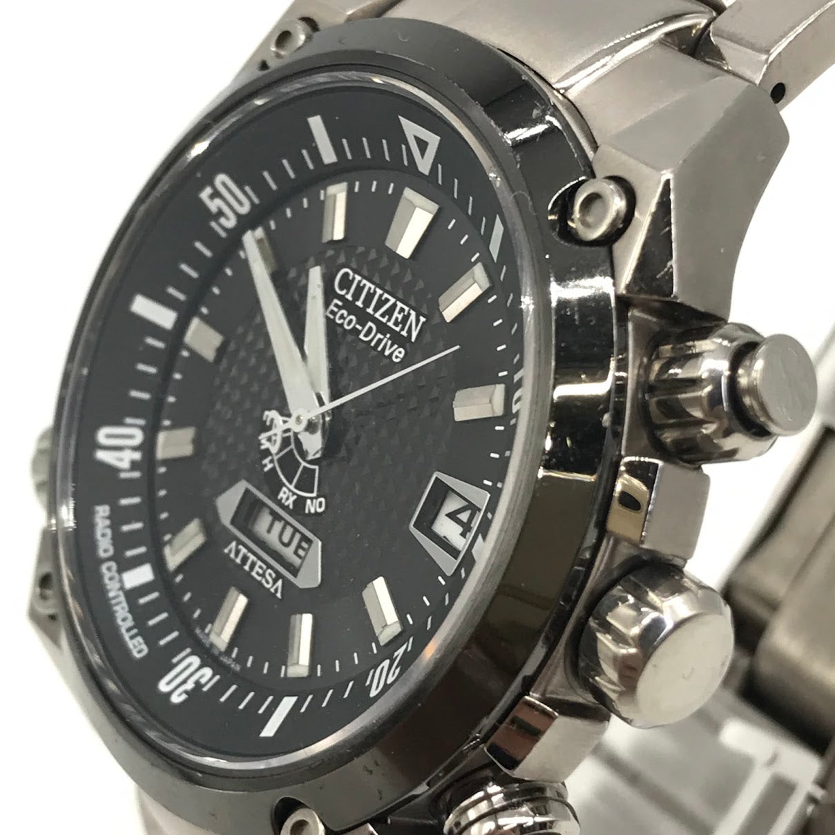 CITIZEN | シチズン ECO-DRIVE/ATTESA アナログ電波ソーラー 腕時計 H106-T013414 シルバー【倉吉店】