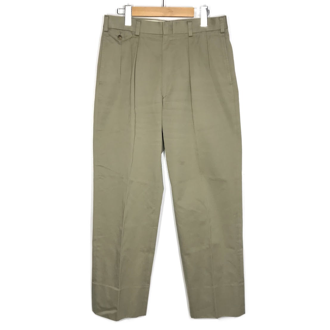 J.PRESS | ジェイプレス NEW ENGLAND ツータックチノパンツ サイズ:79 パンツ 0215-PROV-NA-0222 カーキ【倉吉店】