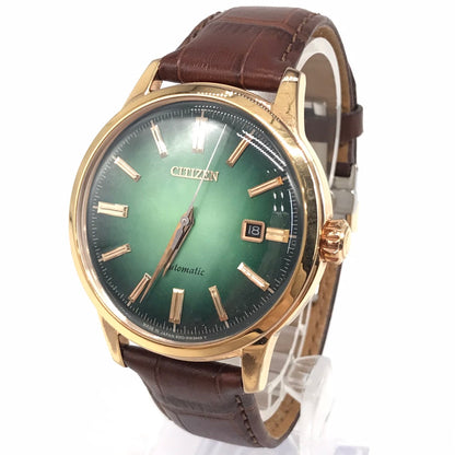 CITIZEN | シチズン メカニカル クラシカルライン アナログ自動巻き 腕時計 NK0002-14W グリーン【倉吉店】
