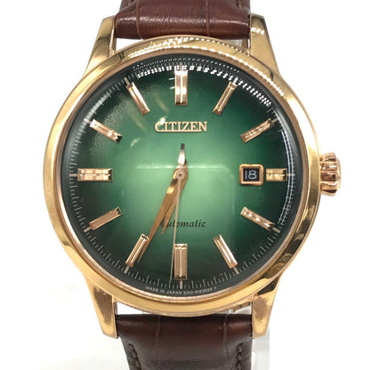 CITIZEN | シチズン メカニカル クラシカルライン アナログ自動巻き 腕時計 NK0002-14W グリーン【倉吉店】