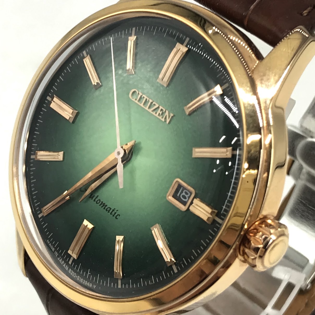CITIZEN | シチズン メカニカル クラシカルライン アナログ自動巻き 腕時計 NK0002-14W グリーン【倉吉店】