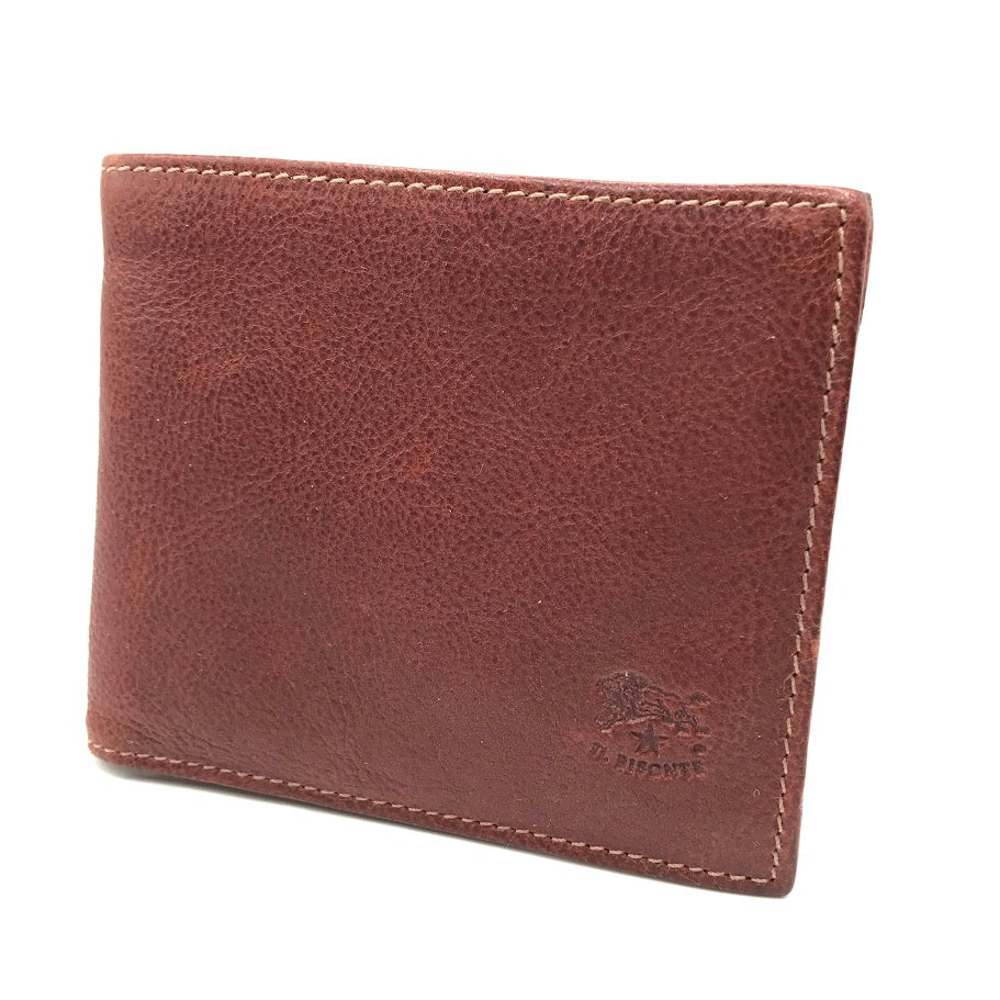 IL BISONTE | イルビゾンテ BI FOLD WALLET CLASSIC レザー 二つ折り財布 SBW007 ブラウン【倉吉店】