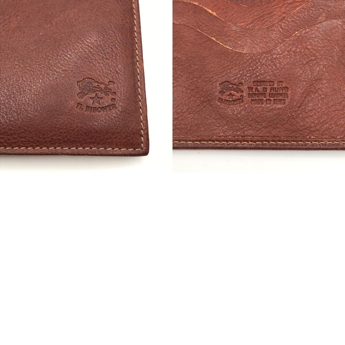 IL BISONTE | イルビゾンテ BI FOLD WALLET CLASSIC レザー 二つ折り財布 SBW007 ブラウン【倉吉店】